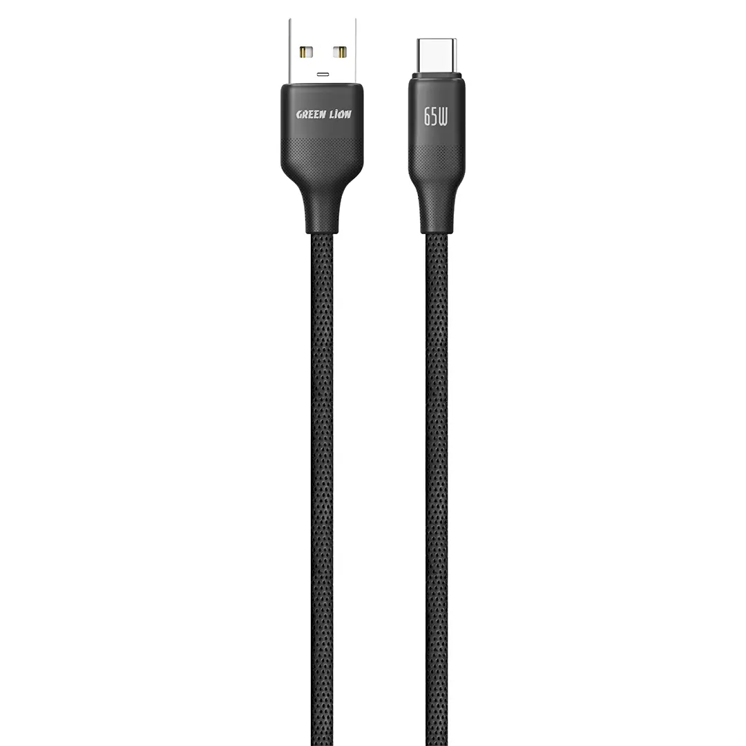 Green Lion USB A to Lightning Tpe Cable Black