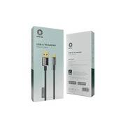 Green Lion USB A to Micro Tough Cable 1m Black