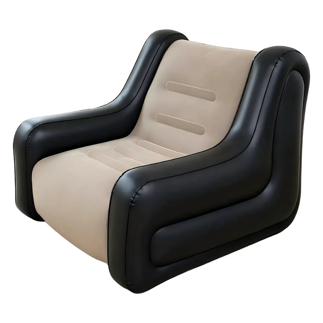 Green Lion Single Seater Inflatable Sofa Beige