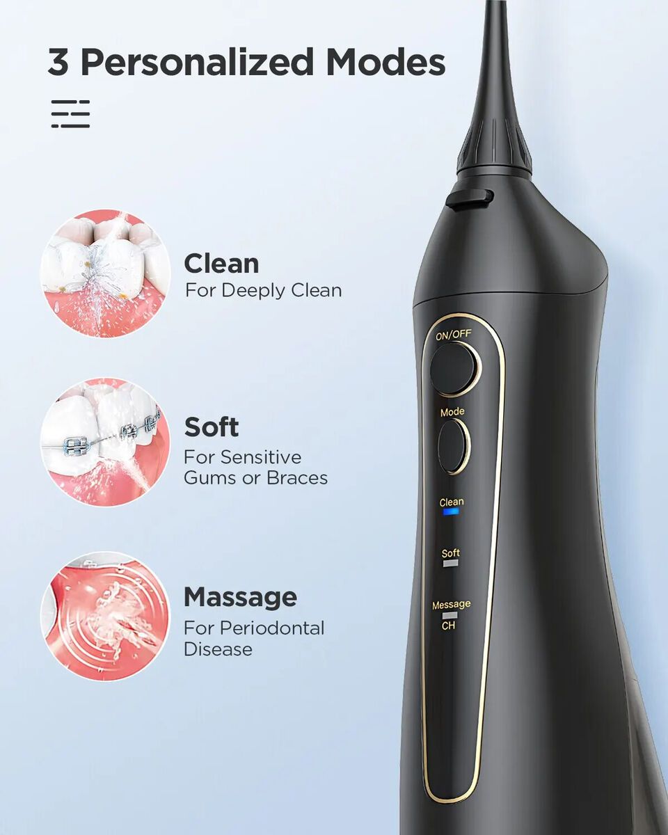 جهاز خيط الأسنان المائي فيري ويل 300 مللي Fairywill Oral Care 5020E Water Flosser