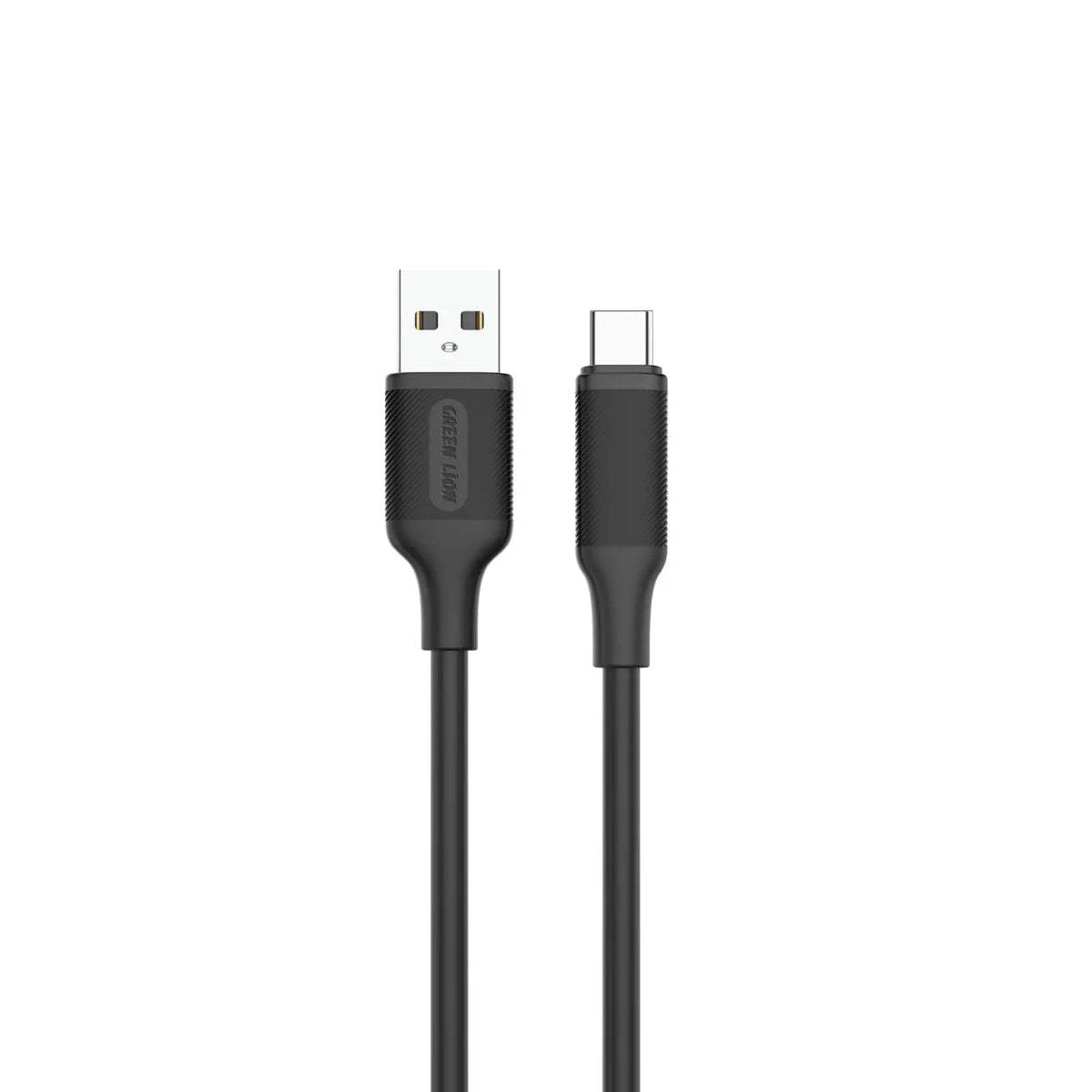 Green Lion USB A to USB C Pvc Cable 2m Black