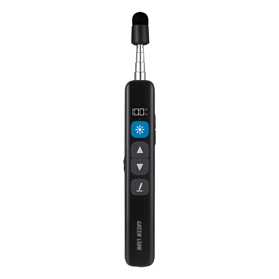Green Lion Wireless Presenter With Retractable Pointer - Black