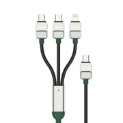 Green Lion 3 in 1 Cable Braided Type C to C C L Black Dark Green