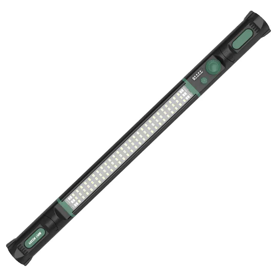 Green Lion Light Beam Magnetic Work Light Black