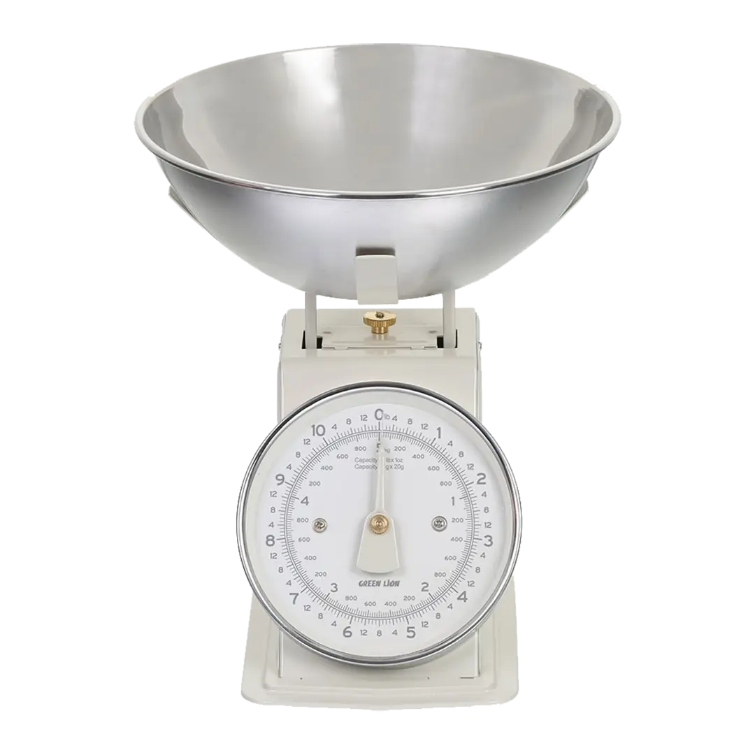 Green Lion Vintage Kitchen Scale Cream