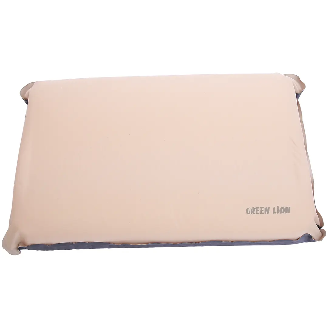 Green Lion Inflatable Camping Pillow Beige