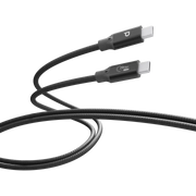 Powerology Power Sync Weave 240w USB C to USB C 3m Cable Gray
