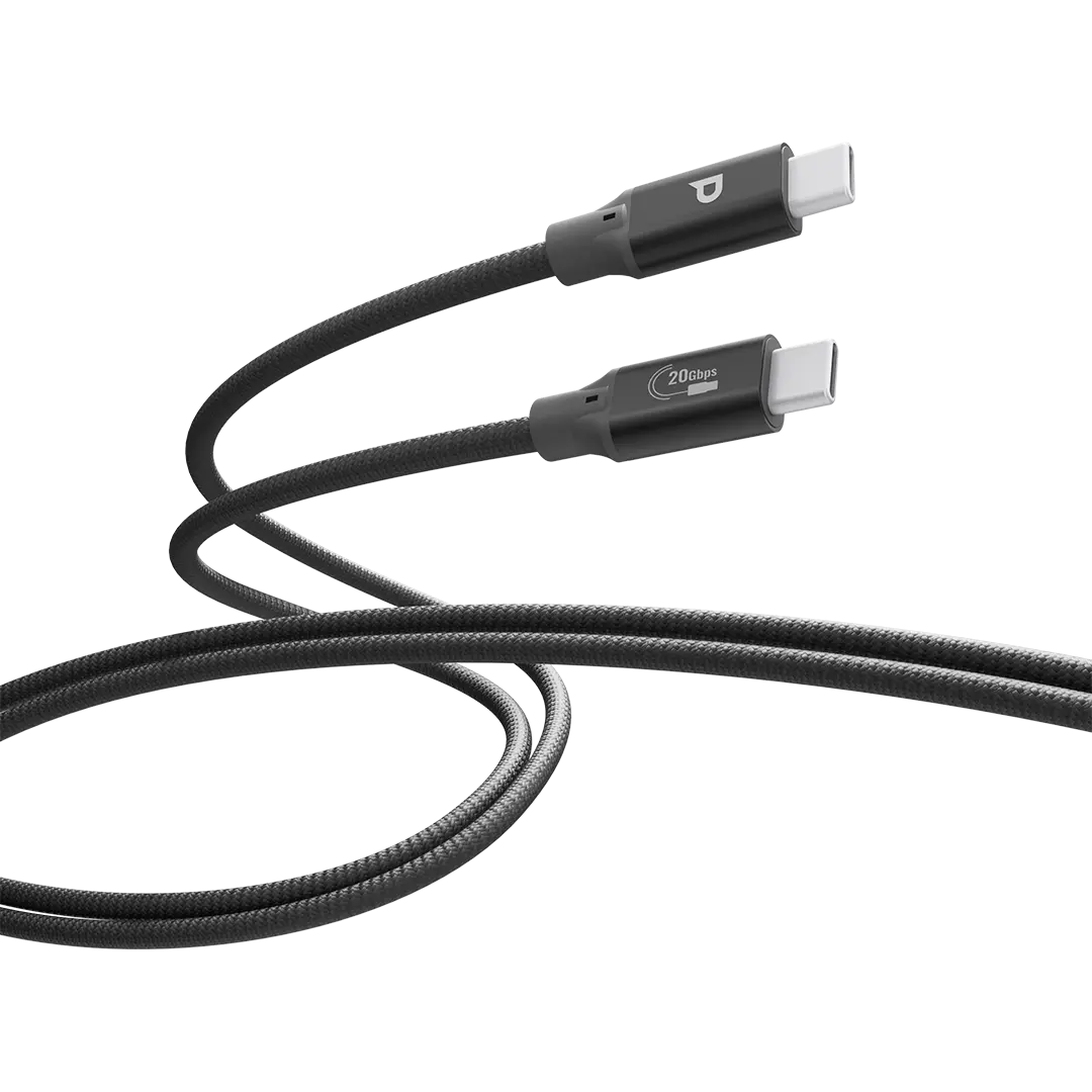 Powerology Power Sync Weave 240w USB C to USB C 3m Cable Gray