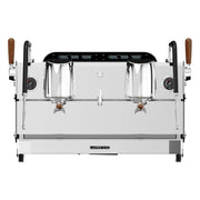 LePresso Argento Due Commercial Semi Automatic Dual Group Head Coffee Machine Silver