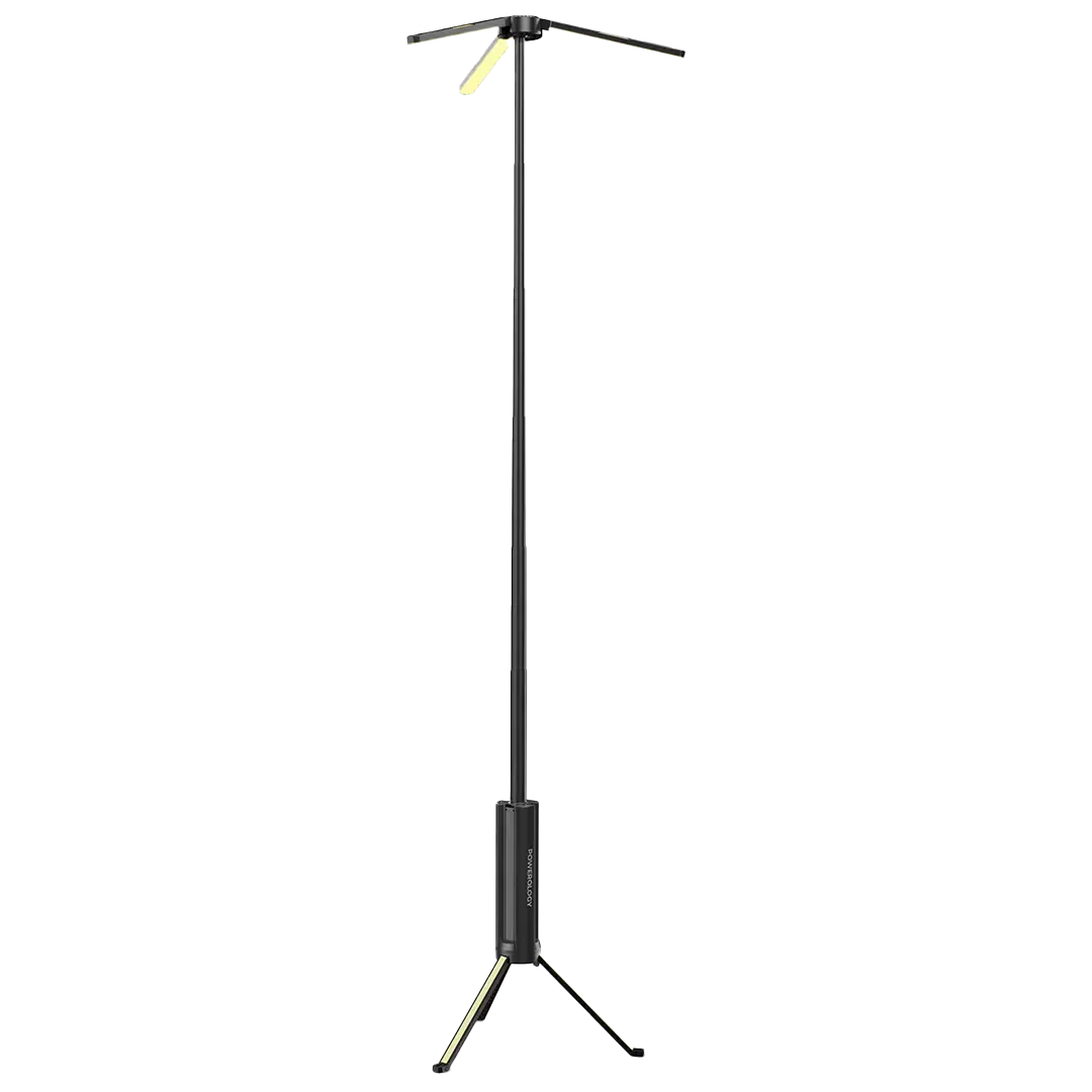 Powerology Luntra 15600mAh Foldable Camping Light Black