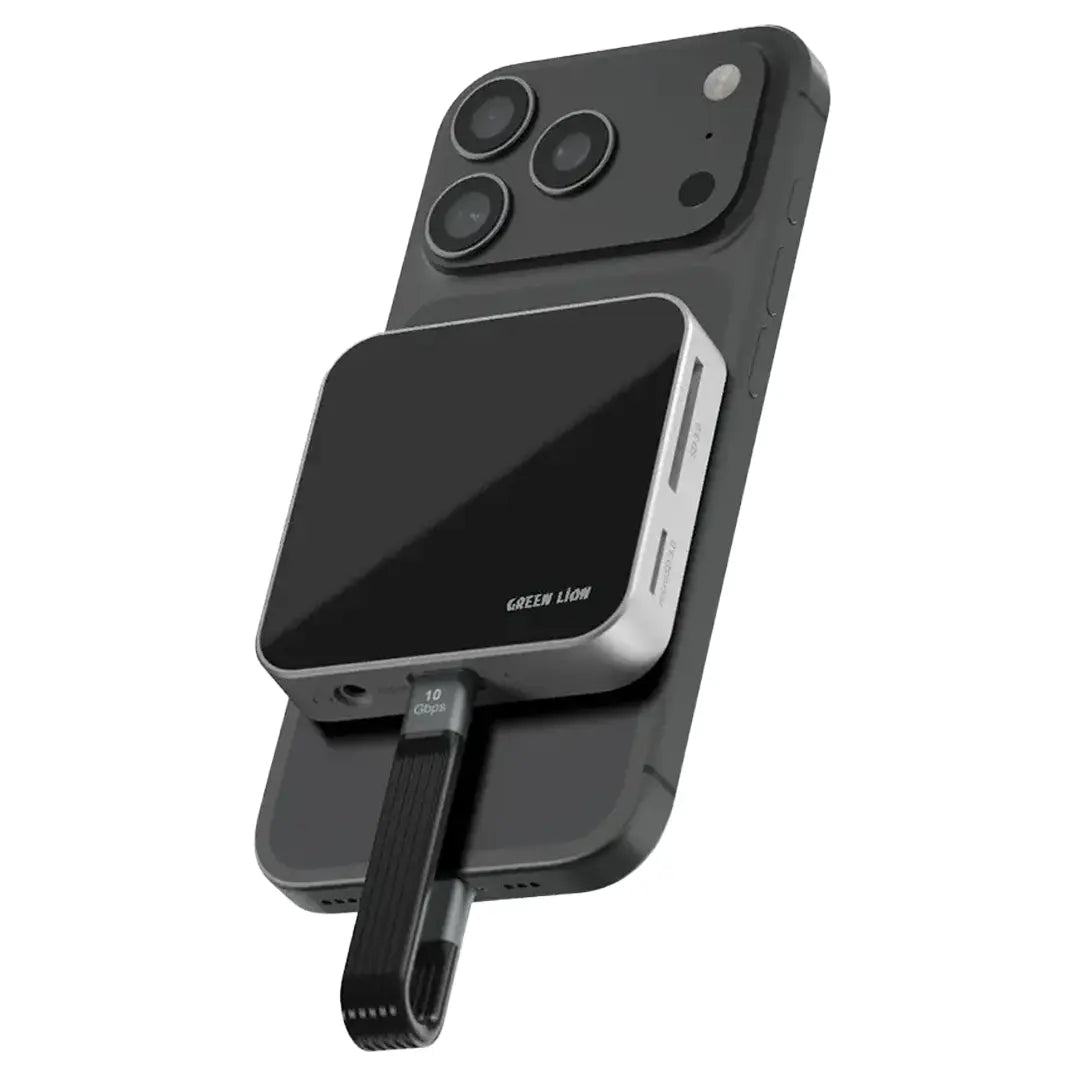 Green Lion 8 in 1 Hub Multi Device Support Black