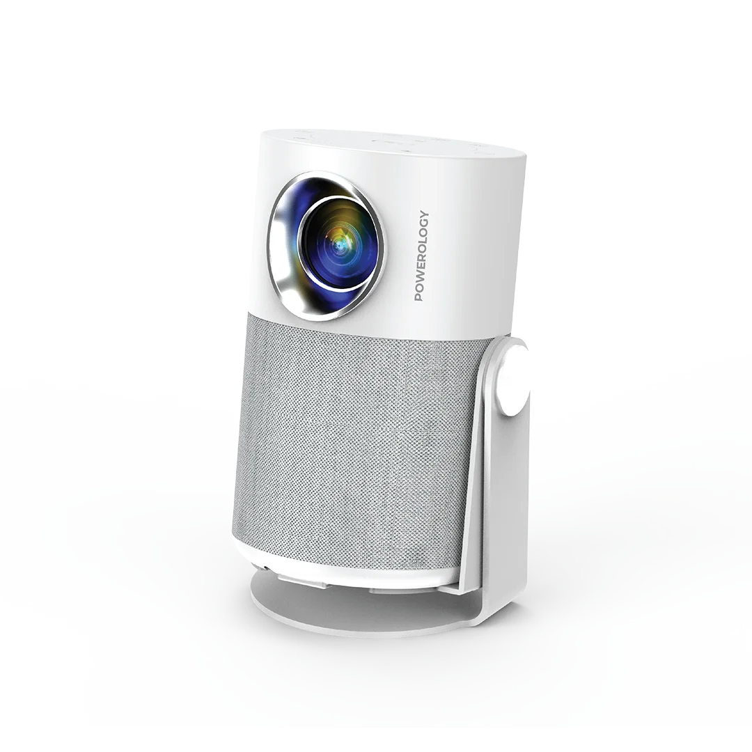Powerology Elyra Portable Smart Projector White