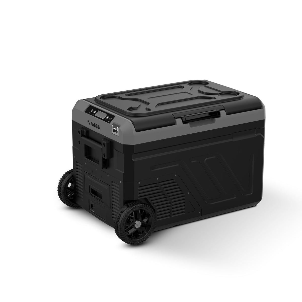 ثلاجة رحلات محمولة وفريزر بحجرتين تكتك 40 لتر حتى -20 درجة مئوية مع بطارية كبيرة Taktik Dual Compartment Portable Fridge And Freezer
