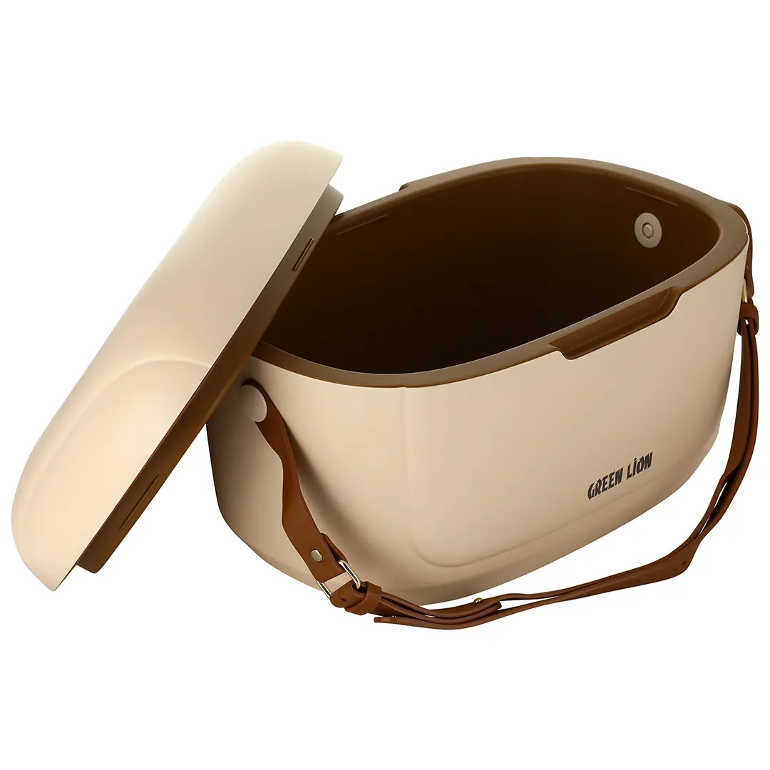 Green Lion Vintage 12l Insulated Cooler Box Beige