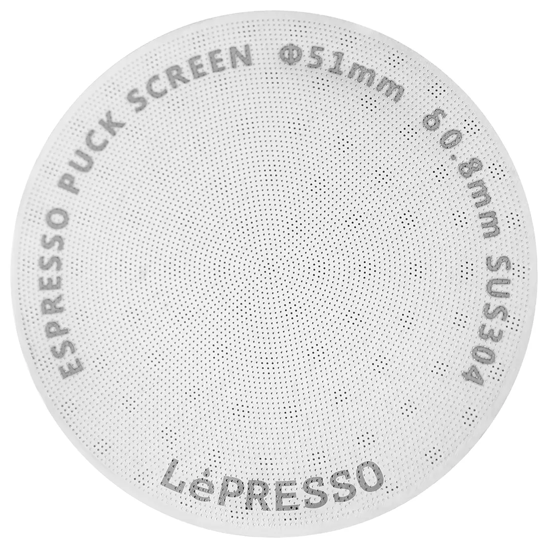 LePresso 51mm Precision Fit Puck Screen Silver