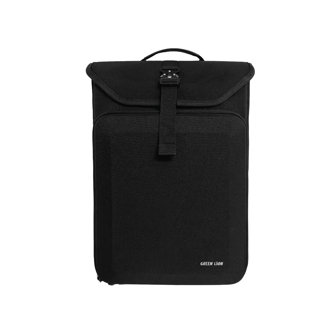 Green Lion Slim Gear Laptop Backpack Black