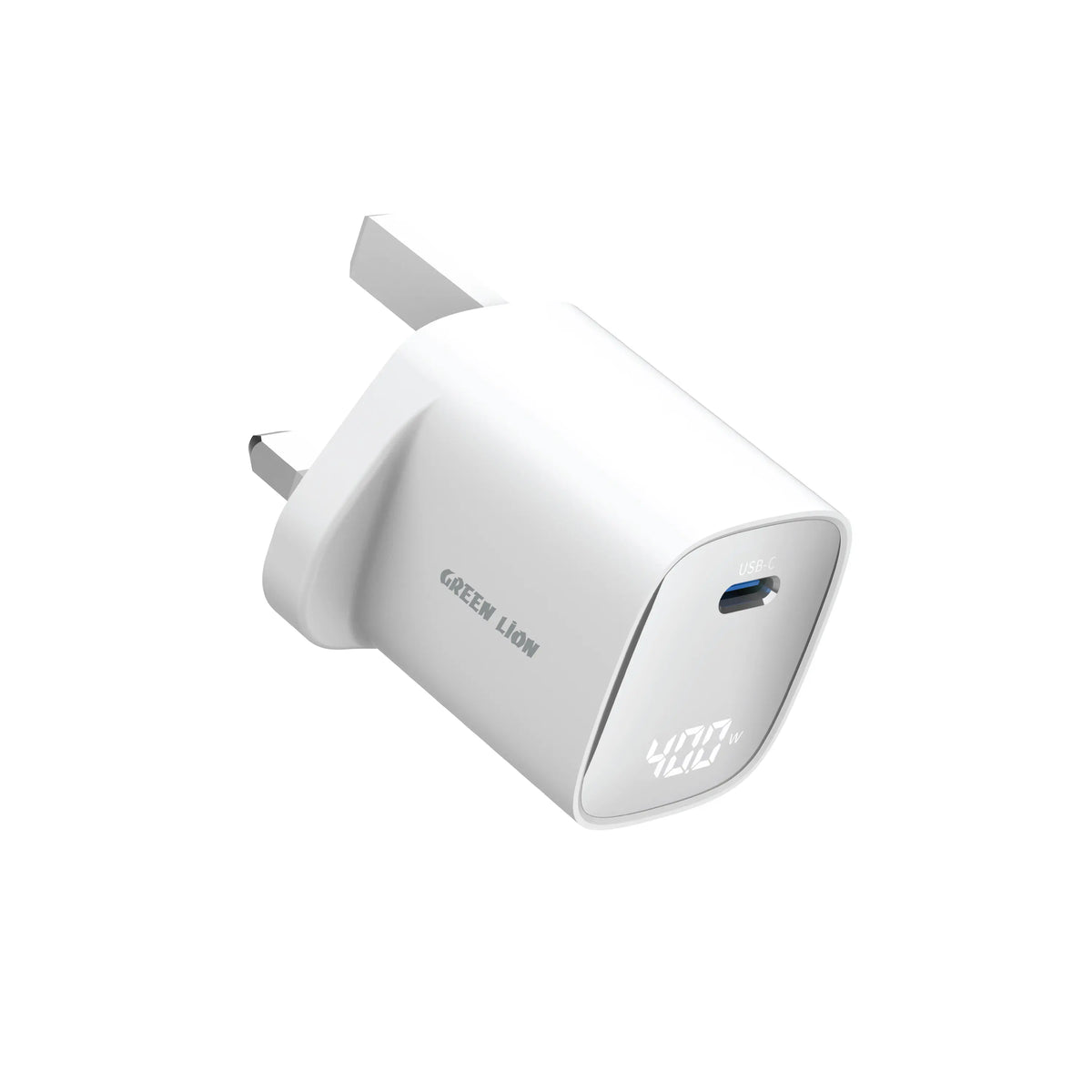 Green Lion Avs Series Uk Wall Charger Gan 60w White
