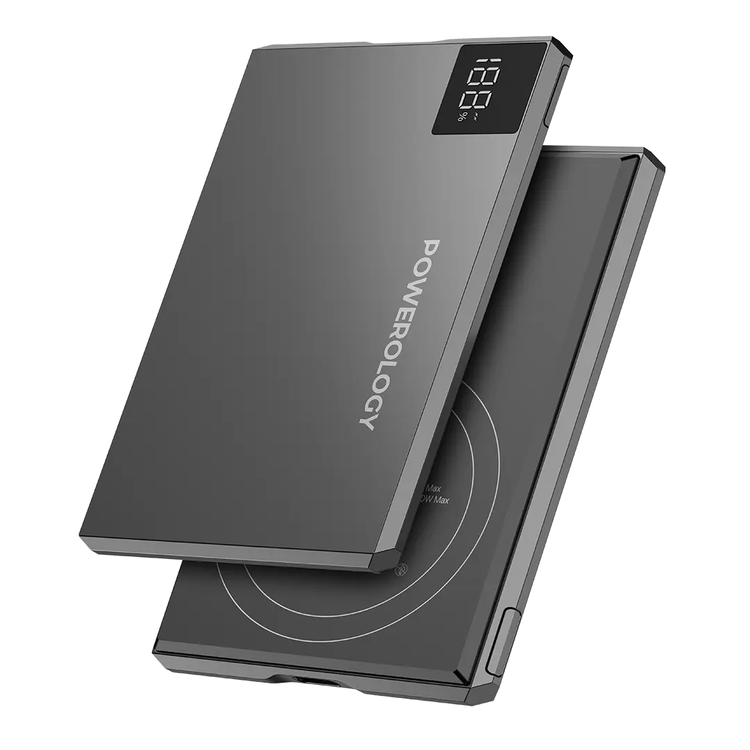 Powerology Tender 5000mAh MagSafe Slim Power Bank Gray