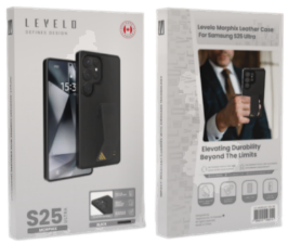 كفر ليفيلو Morphix Leather لسامسونج S25 Plus / S25 Ultra – تفاصيل المنتج والعبوة