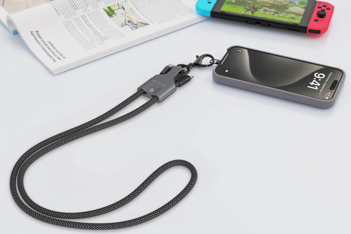 كابل حمل ليفيلو Tugo من USB-C إلى USB-C بقدرة 60 واط – 1 متر – تفاصيل المنتج والعبوة