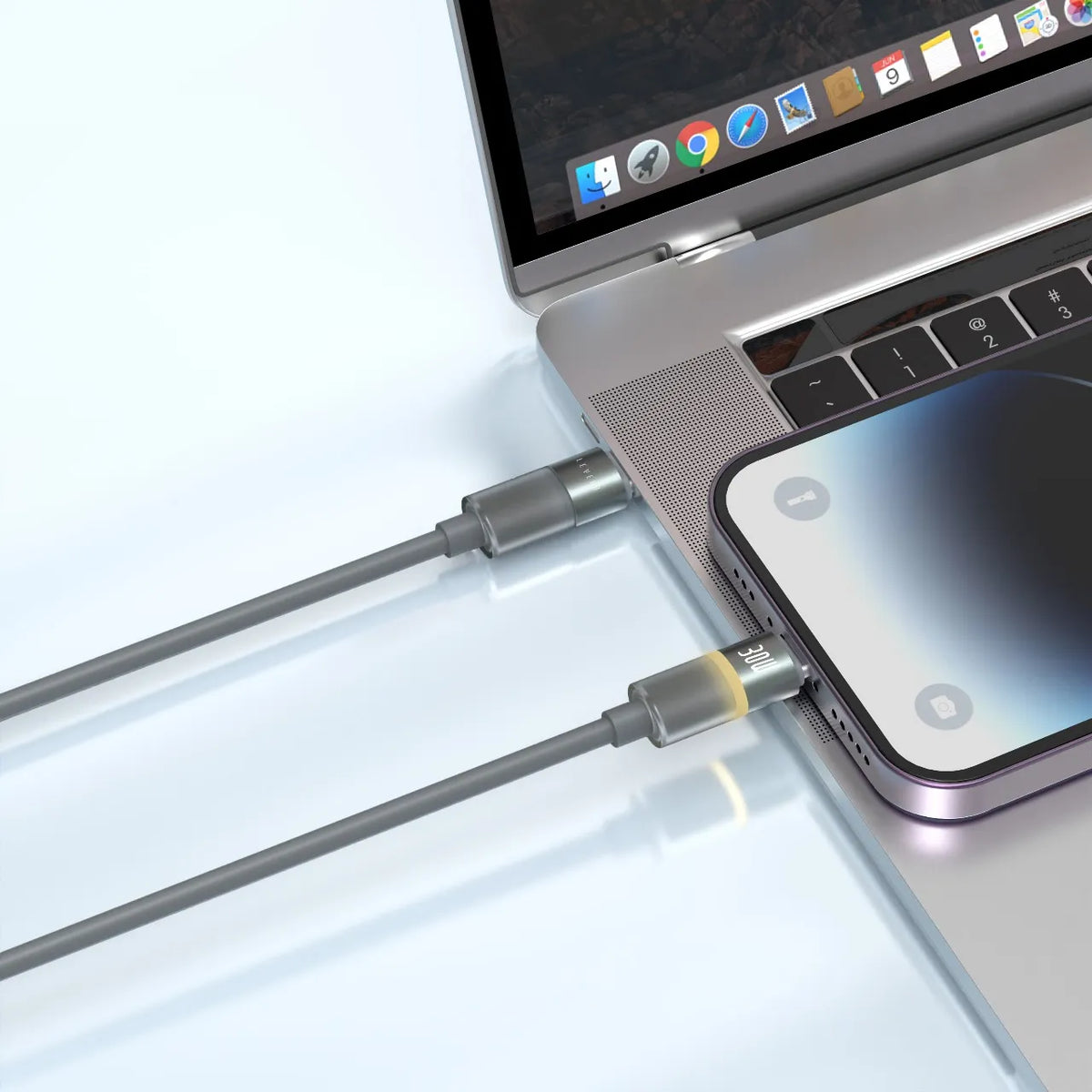 كابل ليفيلو Luno من USB-C إلى Lightning بقدرة 30 واط – متر واحد – تفاصيل المنتج والعبوة
