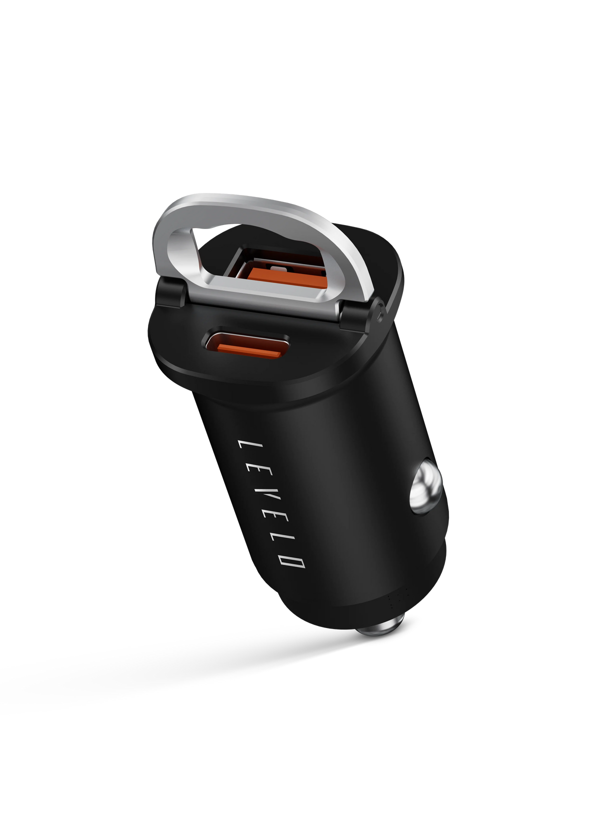 شاحن سيارة ليفيلو Kruz بقدرة 38 واط مع كابل USB-C إلى USB-C – تفاصيل المنتج والعبوة