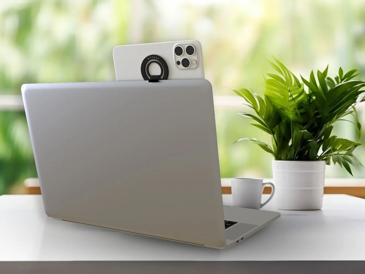 حلقة وحامل هاتف ليفيلو Gia متوافق مع MagSafe – أسود – تفاصيل المنتج والعبوة
