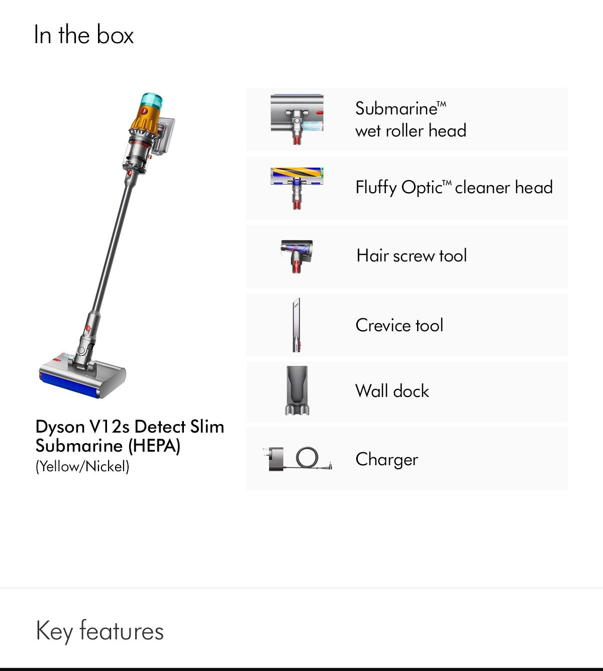Dyson V12s Detect Submarine package