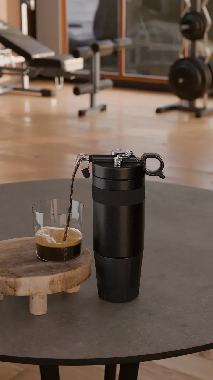 LePresso Nitro Cremeus Nitro Cold Brew Coffee Maker with Pressure Gauge Black – image 2