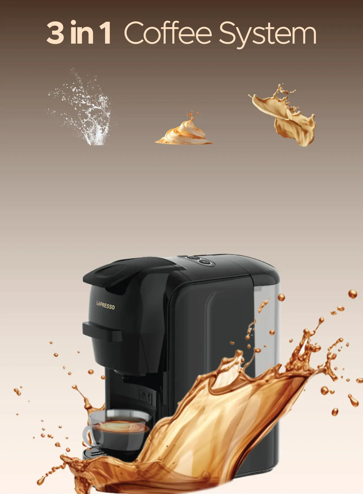 LePresso Lieto Multi-Capsule Coffee Machine - Black – image 10