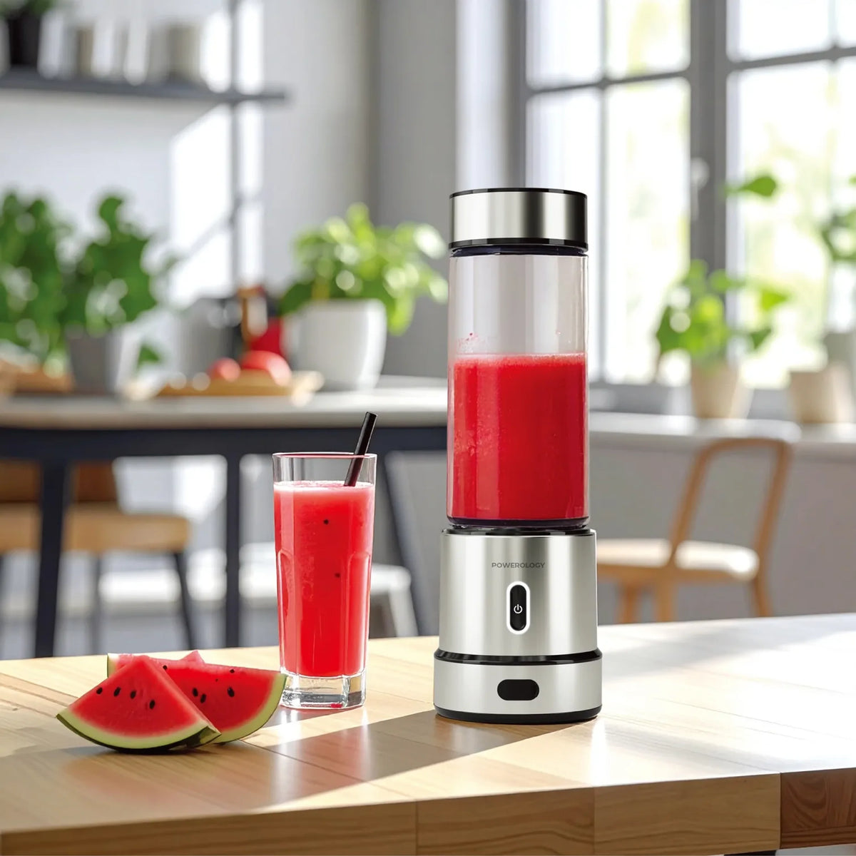 Powerology Vitromix Portable Blender Mixeur Portable 12 Lames - Silver – image 1
