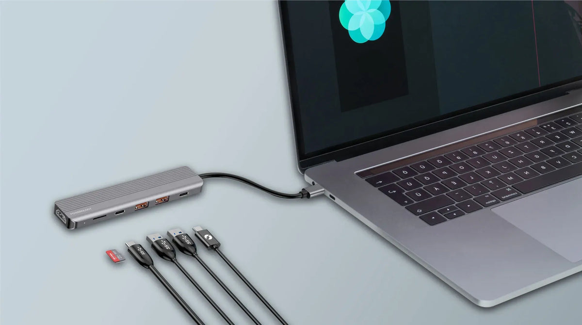 Powerology 6 in 1 Slim 4k Hdmi USB C Hub – image 9