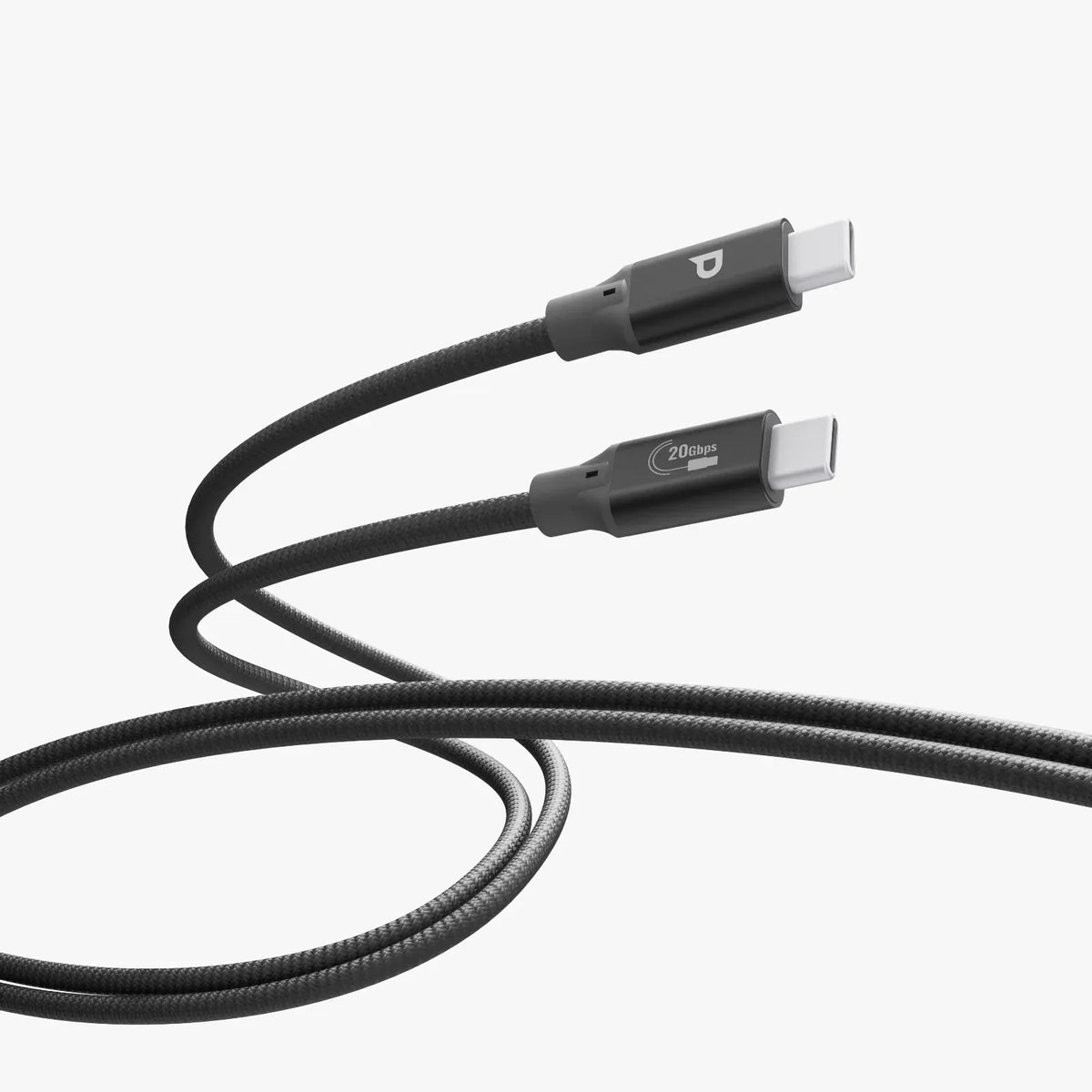 Powerology Power Sync Weave 240w USB C to USB C 3m Cable Gray – image 2