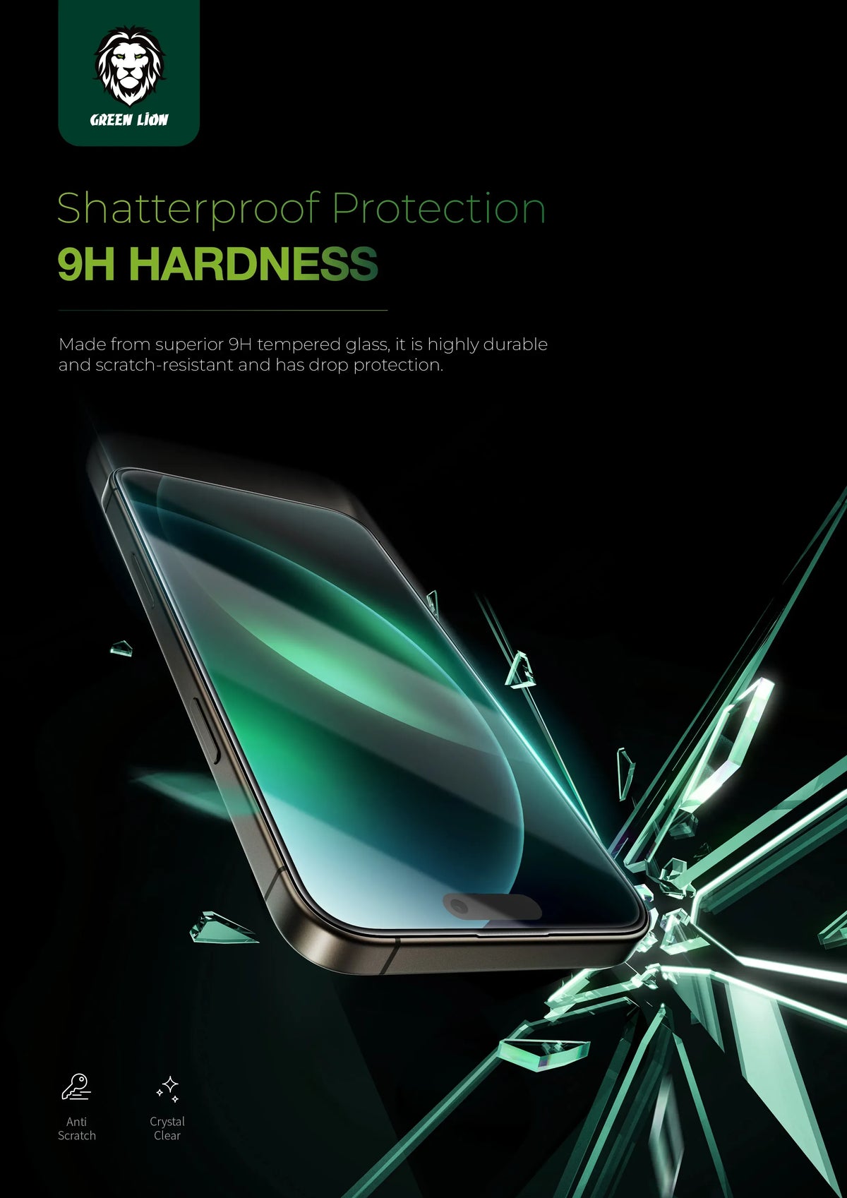 Green Lion 9 HSteve Matte AGGlass Protector - clear – image 14