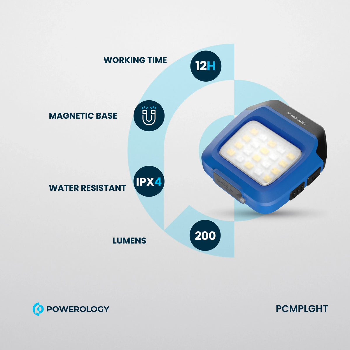 Powerology Clip on LED Light Black – image 8