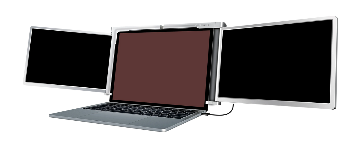 Powerology Dual Screen Portable Monitor Silver – image 7