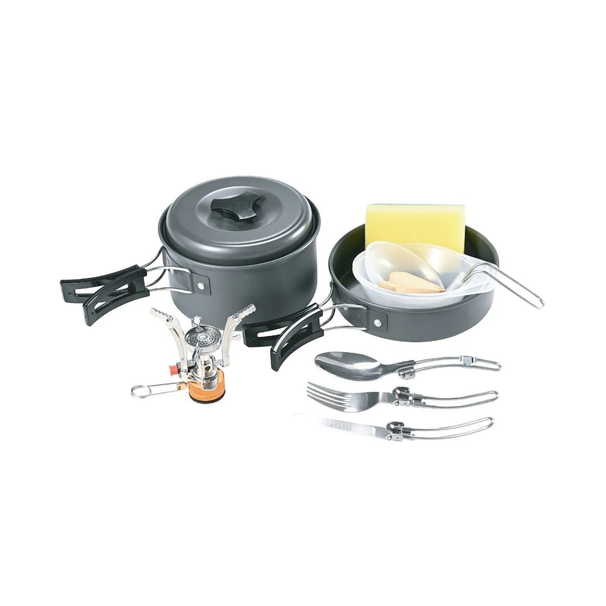Green Lion 10 in 1 Camping Cookware Black – image 5