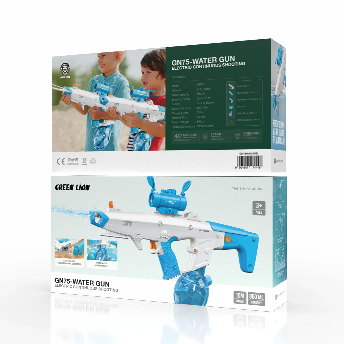 Green Lion GN 75-Electric Water Gun - Blue – image 4