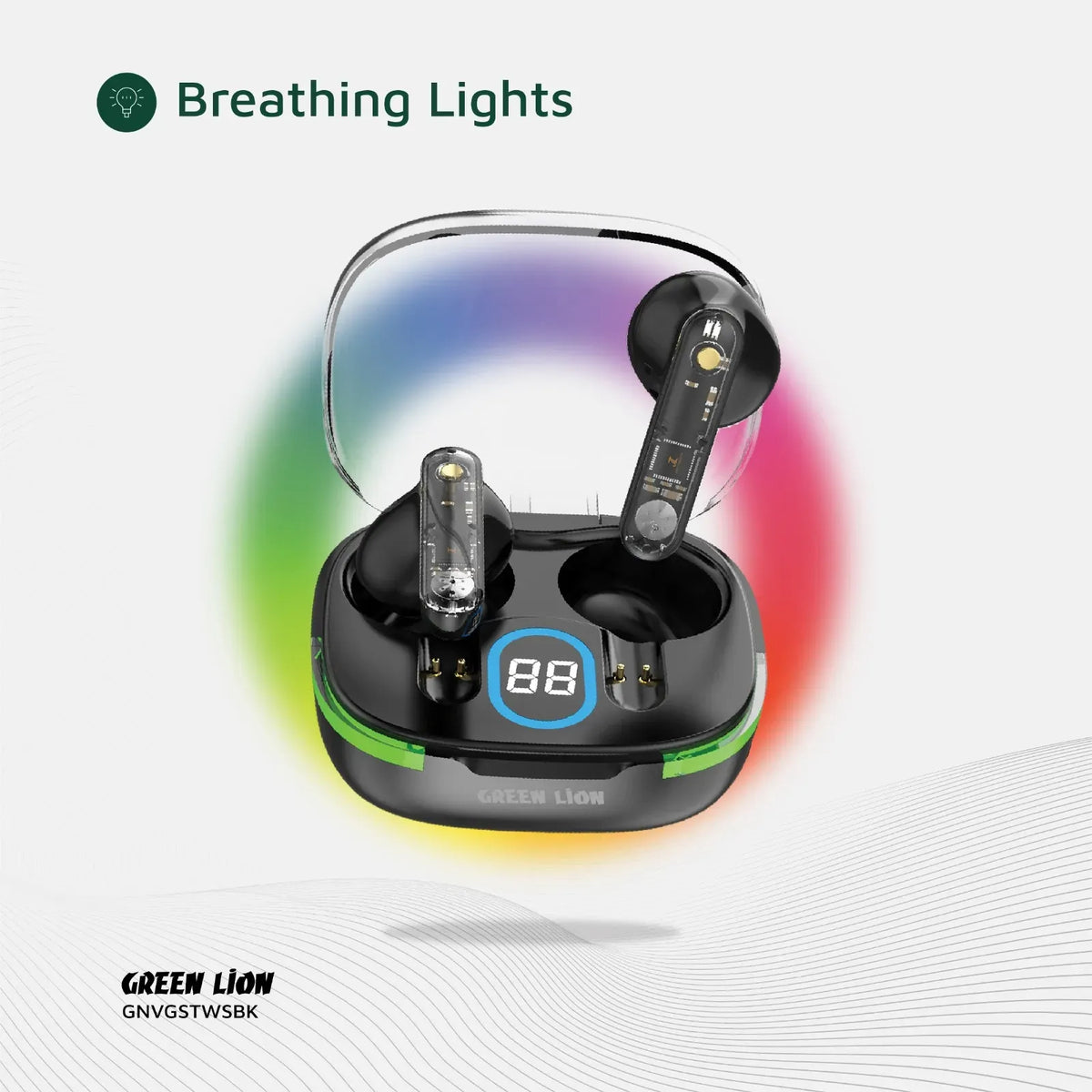 Green Lion Vegas True Wireless Earbuds Black – image 11