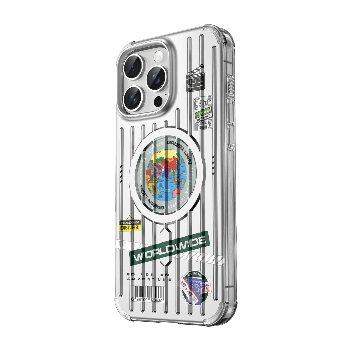 Green Lion Globe MagSafe Case - Silver – image 2