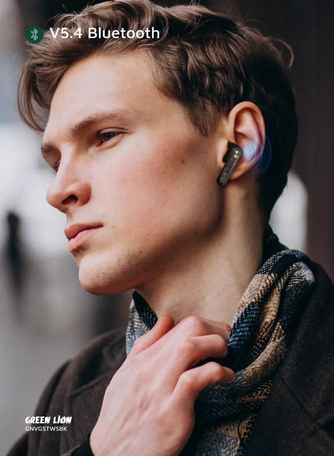 Green Lion Vegas True Wireless Earbuds Black – image 4