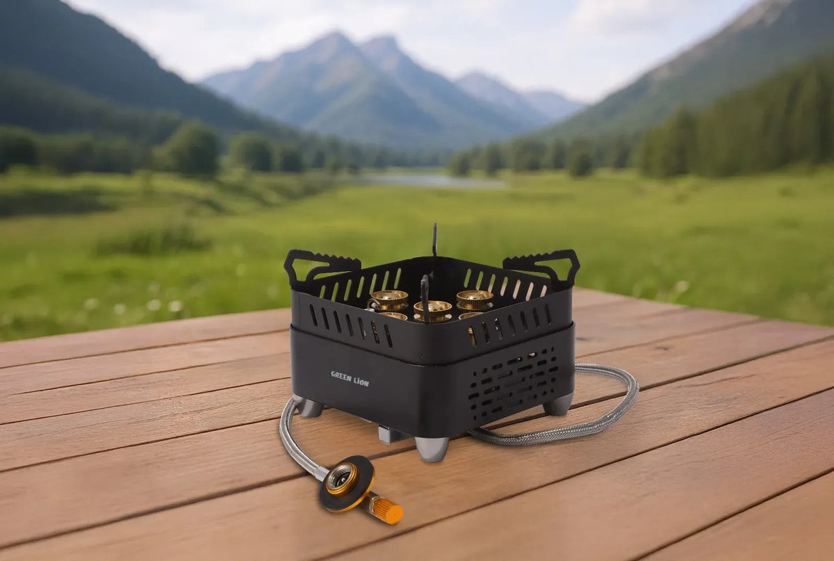 Green Lion Campfire Camping Stove Black – image 8
