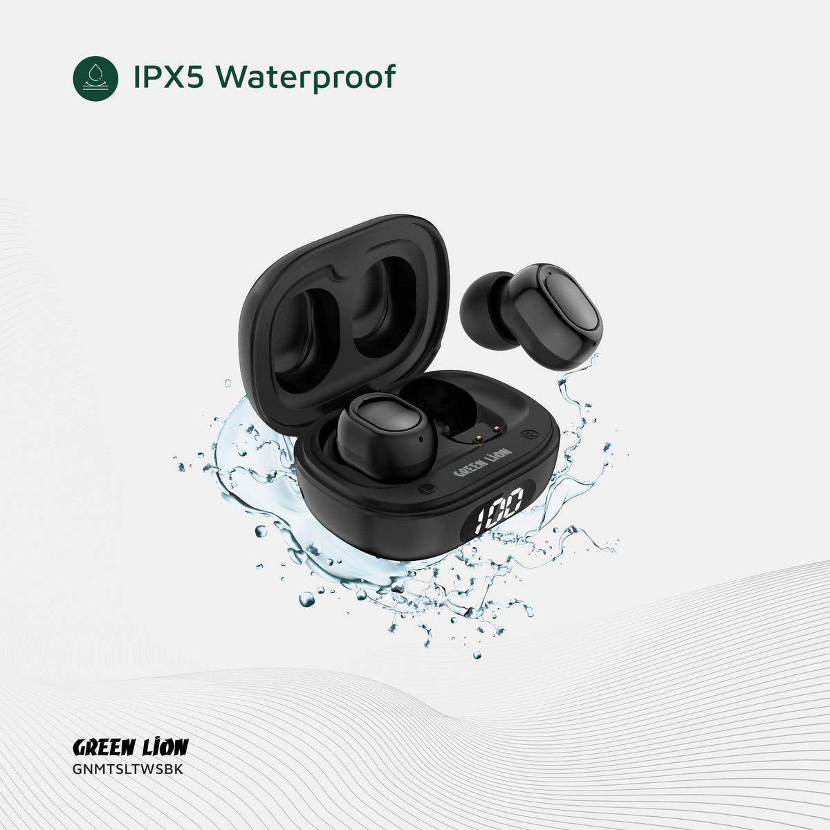 Green Lion Mittersill True Wireless Earbuds - Black – image 5
