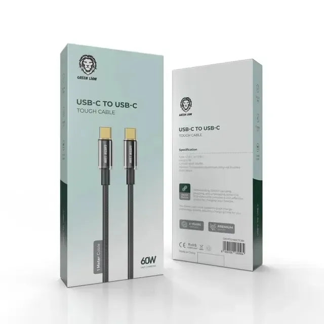 Green Lion Type-CTo Type-C Tough Cable(1 m) - Black – image 2