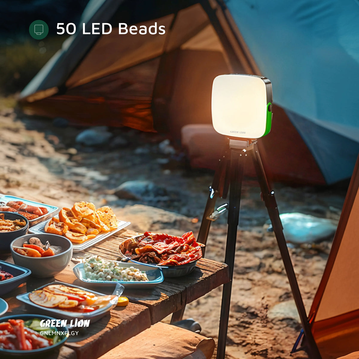 Green Lion Lumenix Portable LED Light with Power Bank 2000mahx2 Gray – image 7