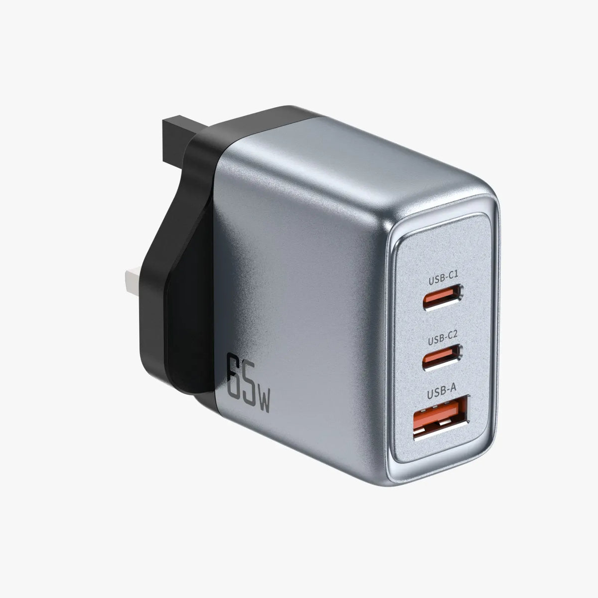 Green Lion Gan Premium Uk Plug Wall Charger 65w Gray – image 2