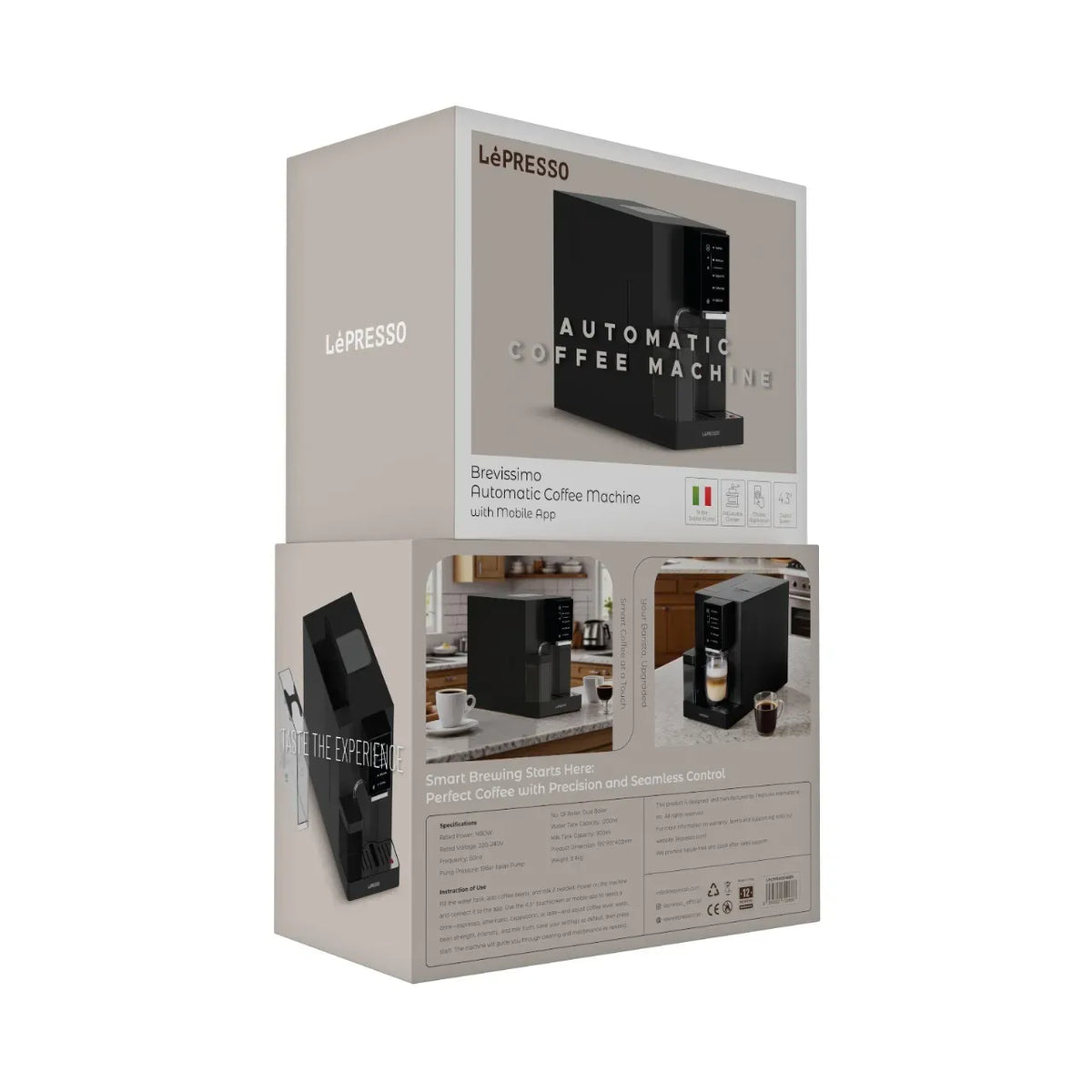 Lepresso Automatic Coffee Machine with Mobile App - Black – image 3