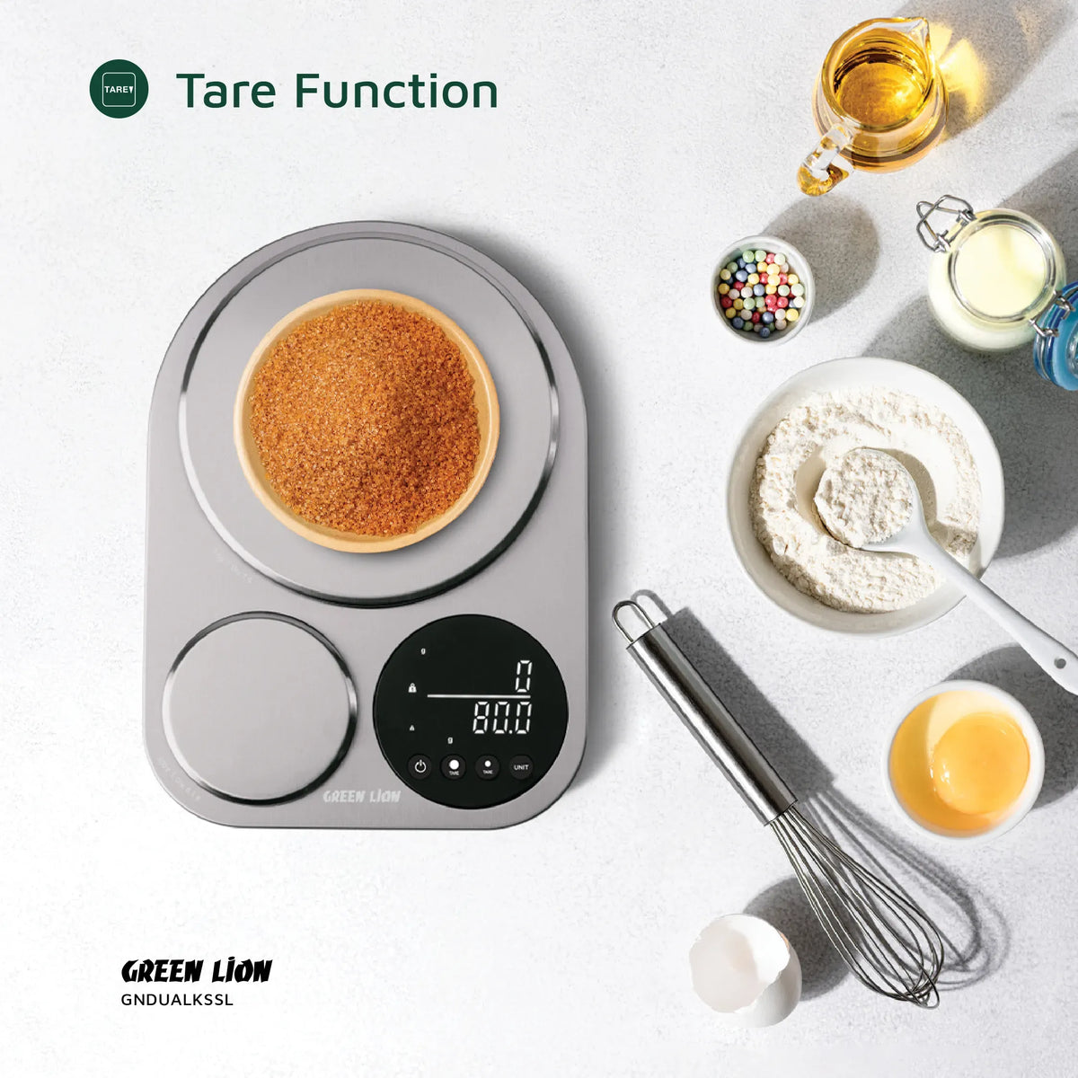 Green Lion Dual Kitchen Scale Silver – image 10