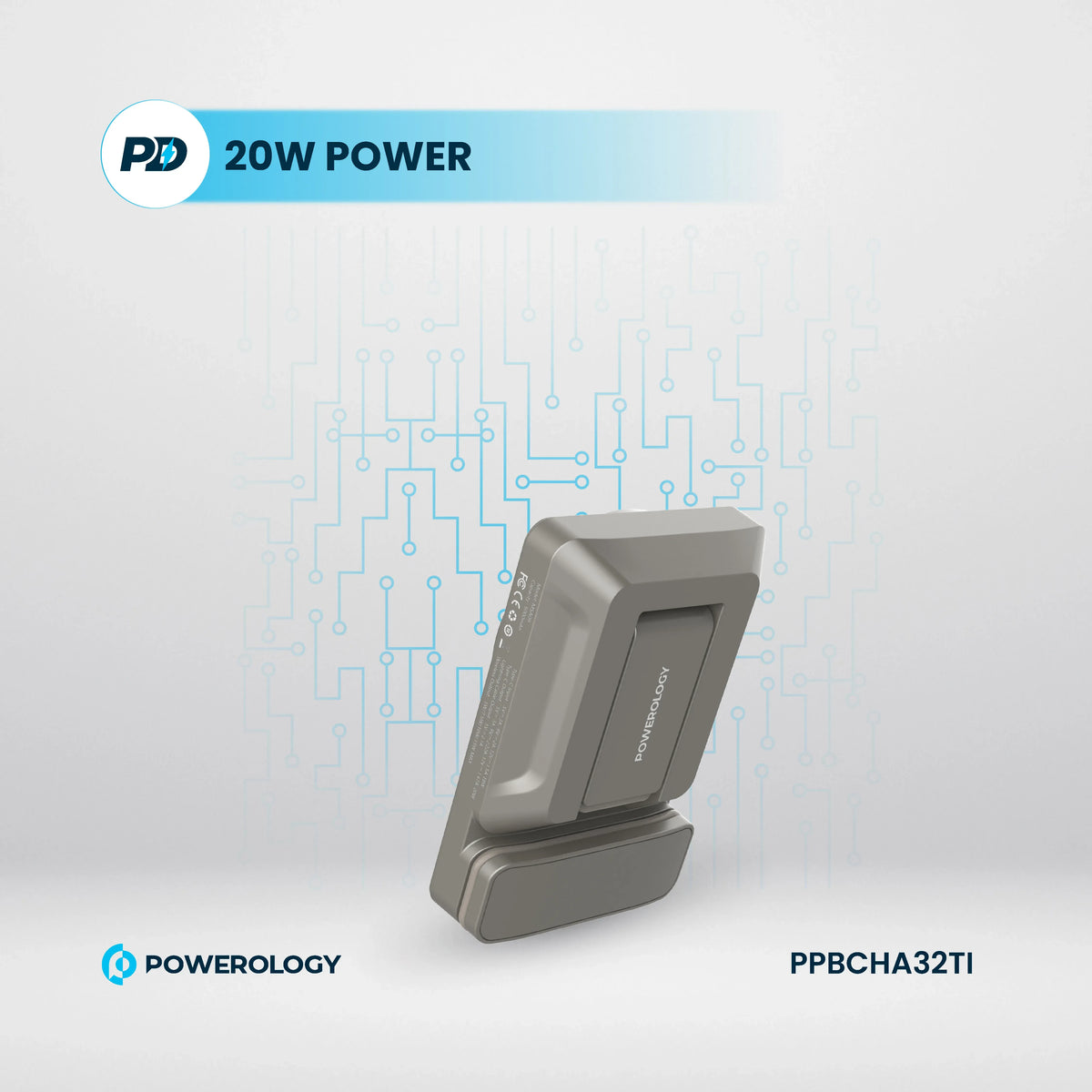 Powerology 5000 m Ah Power Bank MagSafe Charging Air-Vent Mount - Titanum – image 10