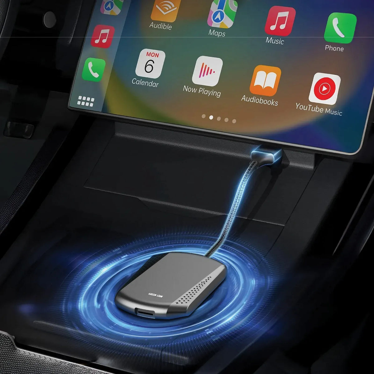 Green Lion 2 in 1 Carplay Adapter 4gb Ram Black – image 3